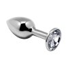 Mini Metal Butt Plug L clear